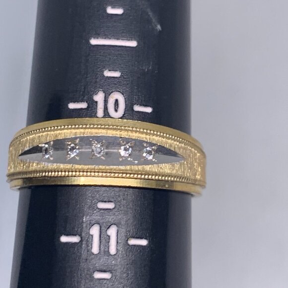 Vintage Salesman Sample Brass Men's SIZE 10.5 RINGS SELLING AS IS - Picture 4 of 7